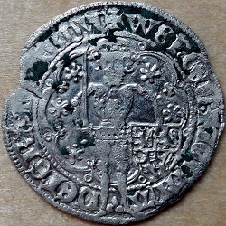 Johanna en Wenceslas, Halve Brijman met rozen, Maastricht, z.j. ca 1377