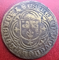 Rekenpenning voor Jan II en zijn vrouw 1350-61 ??? Rekenpenning voor Jan II en zijn vrouw 1350-61 ???