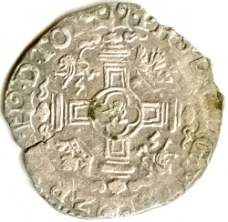 Philips II, dubbele stuiver, Doornik, 1593