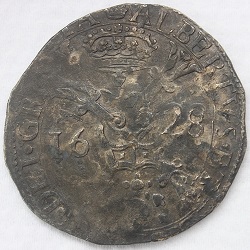 Albrecht en Isabella, vervalsing patagon, 1628