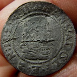 Johann Adolf, 1/16 taler, Plön, 1677