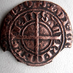 Jan III van Brabant, halve groot, z.j. ca 1343