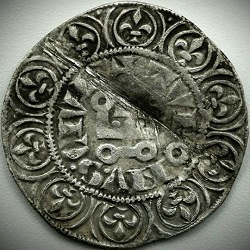 Philippe IV le Bel, Maille tierce à l'O rond, z.j. ca 1306