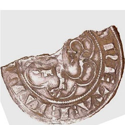 Maria van Bretagne, halve leeuwengroot, z.j. ca 1331-1339