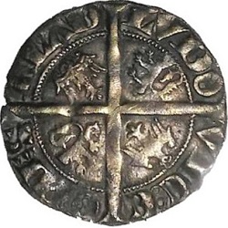 Lodewijk van Nevers, halve groot, Gent, z.j. ca 1334-1337