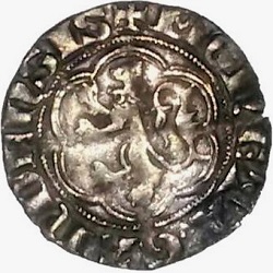 Lodewijk van Nevers, halve groot, Gent, z.j. ca 1334-1337