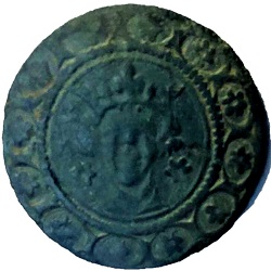 Engelse anonieme rekenpenning, Edward I sterling buste type, z.j. ca 1302 - 1307