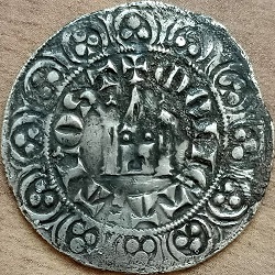 Jan I van Namen, groot met stadspoort, Aalst, z.j. ca 1302-1303