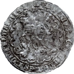 Lodewijk van Male, zilveren leeuw, Mechelen, z.j. ca 1380-1383