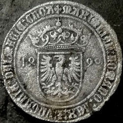 Maximiliaan van Oostenrijk & Philips de Schone, zilveren rekenpenning, Antwerpen, 1490