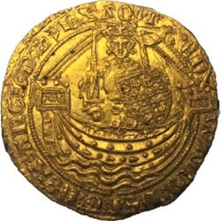 Edward III, Half Noble, Londen, z.j. ca 1363-1369