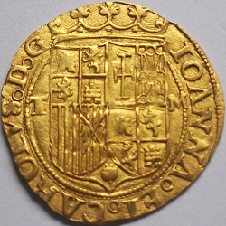 Karel V en Johanna van Castillië, Escudo, Toledo, z.j. ca 1530-1553