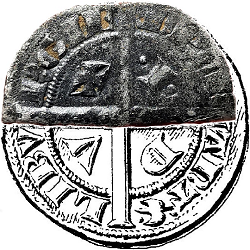 Jan II van Brabant, Halve groot, Leuven, z.j. ca 1294-1312