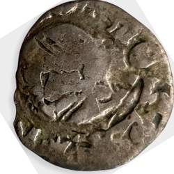 Ludwig I, denar, Kosice?, z.j. ca 1373-1382