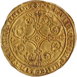 Johanna en Wenceslas, Gouden Pieter, Leuven, z.j. ca 1375-1380