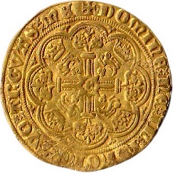 Edward III, Halve Nobel, Londen, z.j. ca 1361-1369