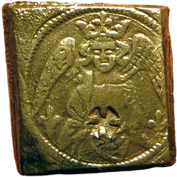 Muntgewicht Gouden Engel, z. apl., z.j. ca 14de eeuw 