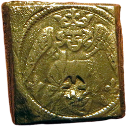 Muntgewicht Gouden Engel, z. apl., z.j. ca 14de eeuw