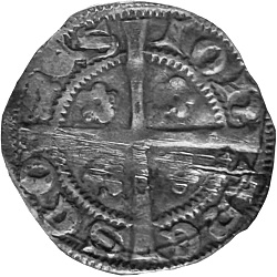 Jan I van Henegouwen, Sterling met wapenschild, Valenciennes, z.j. ca 1282