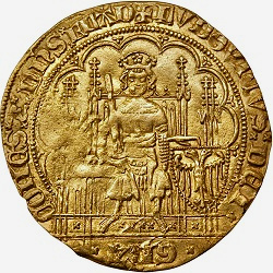 Lodewijk van Male, Oud gouden schild, Brugge, Gent of Mechelen, z.j. ca 1349-1357