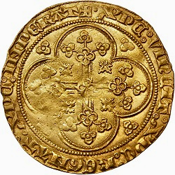 Lodewijk van Male, Oud gouden schild, Brugge, Gent of Mechelen, z.j. ca 1349-1357