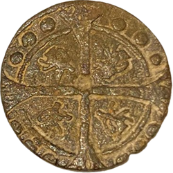 Anoniem, Engelse rekenpenning, type "doornige roos", zonder aanmaakplaats, z.j. ca 1310-1320