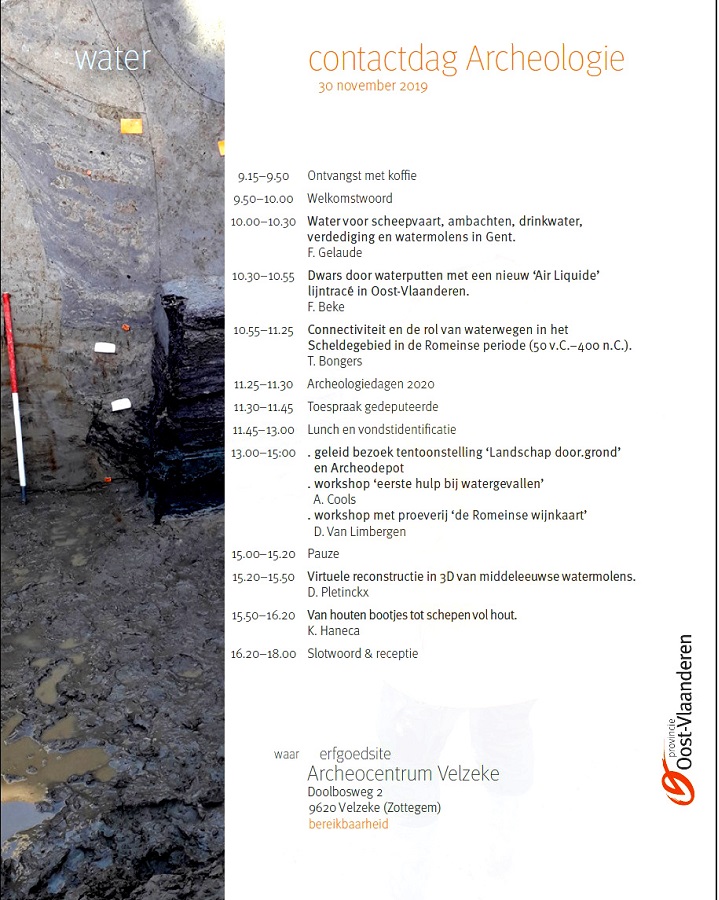 contactdag Archeologie Oost -Vlaanderen 30 - 11 - 2019