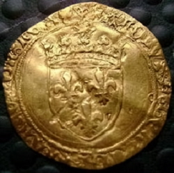 Charles VIII, Ecu d'or au soleil, La Rochelle