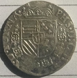 Philips II, 1/20 Philipsdaalder, Doornik, 1592
