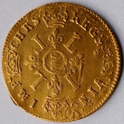 Lodewijk XIV, Louis d'or aux quatre "L", Lille/Rijsel