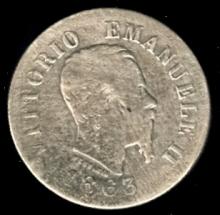 Italië, Vittorio Emanuele II, 50 centesimi, 1863