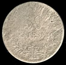 Italië, Vittorio Emanuele II, 50 centesimi, 1863