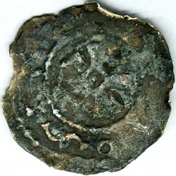 Graafschap Vlaanderen, Boudewijn IV met de baard, denarius, ca 1000