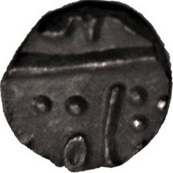Raghuji Bhonsle III, 1/8 rupee, Cuttack, z.j. ca 1820-1825