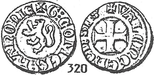 Willem I de Goede, Dubbele mijt, Valenciennes, z.j. ca 1304-1337