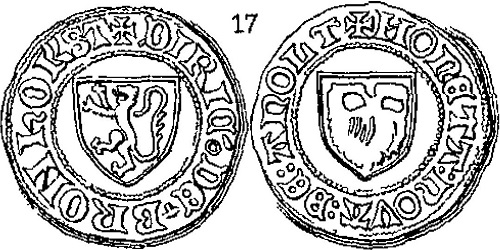 Dirk II van Bronckhorst, Dubbele mijt, Anholt, z.j. ca 1432 -1451 